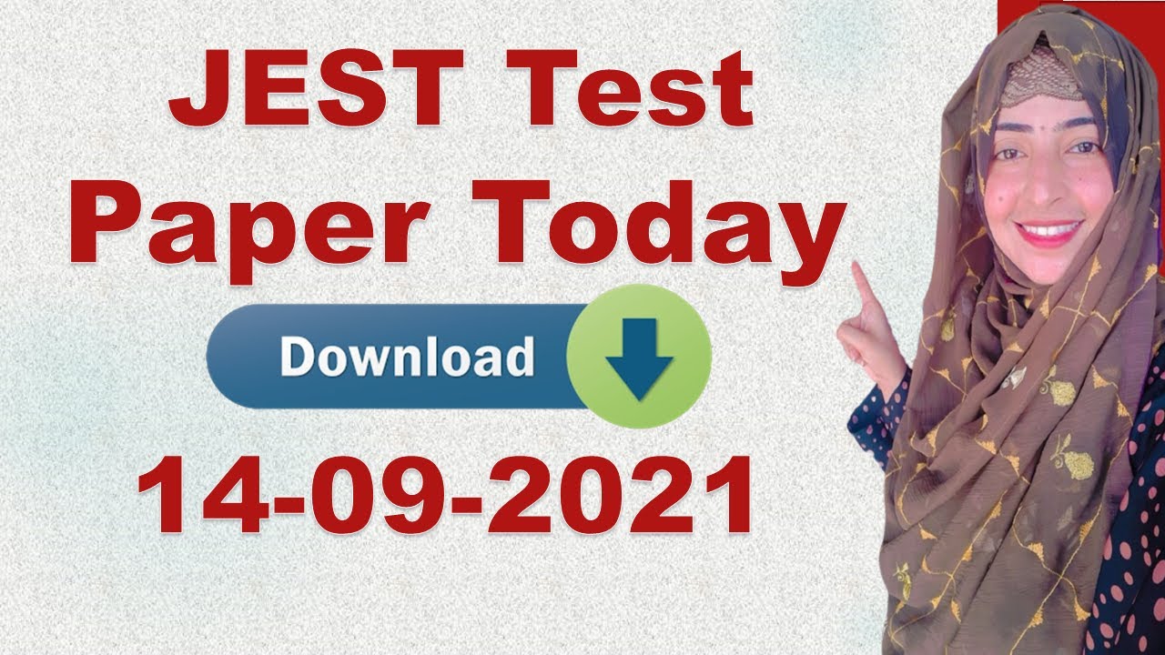 JEST Test Paper in Pdf  and keys 14 -Sep -2021| 15-sep-2021