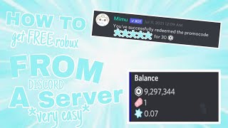 *HOW TO GET FREE ROBUX IN DISCORD** WORKING IN JULY 2021