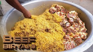 Delicious Beef Biryani Making and Plating Complete Process in Indian Restaurant