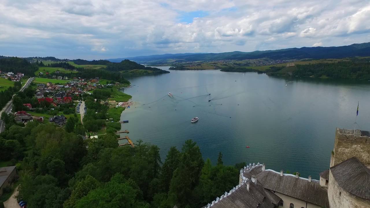 Zamek Dunajec w Niedzicy 2016 (Poland from sky)