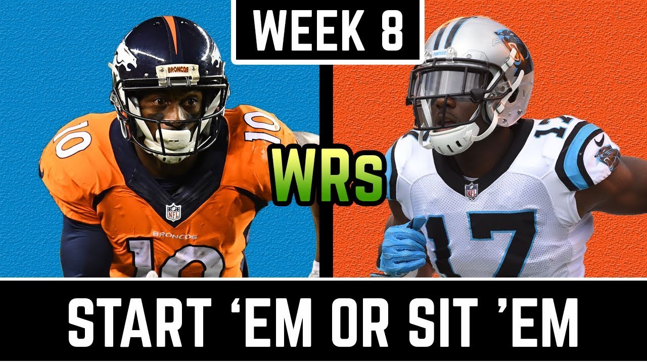 Fantasy Football Advice Week 8 Start/Sit Wide Receivers YouTube