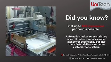 Screen Printing Machine for print up to 840 impressions