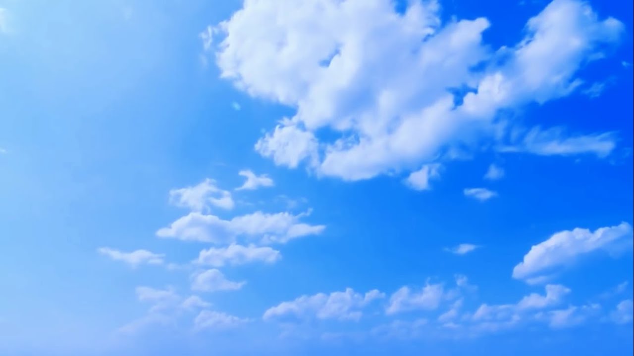 Video footage/ Deep blue sky background/ Green screen effects - YouTube