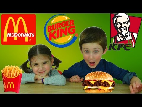 McDonalds vs KFC vs Burger King Challenge ახალი ჩელენჯი