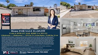 House For Sale 1144 S 9th St San Jose CA 95112