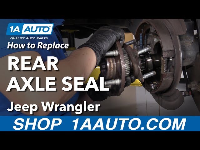 How to Replace Rear Axle Seal 06-18 Jeep Wrangler - YouTube