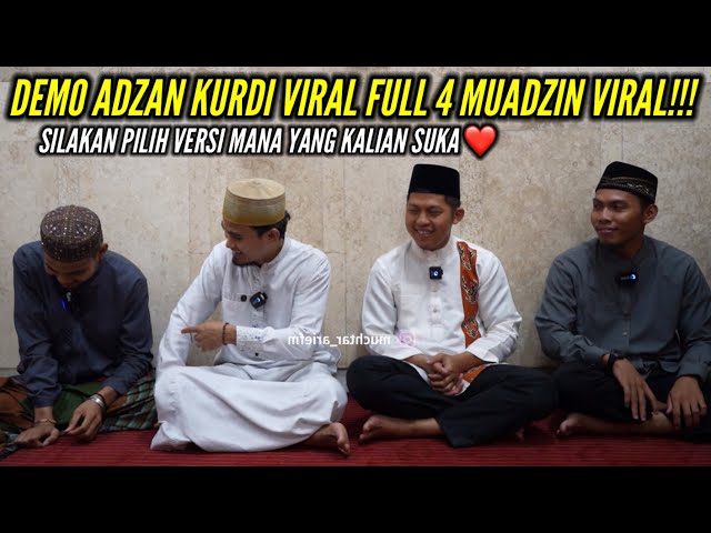 Bagus Mana ?? 4 Muadzin Adu Adzan Kurdi Viral || Arief Muchtar, Daeng Syawal, Umar Dani, Muhajir class=
