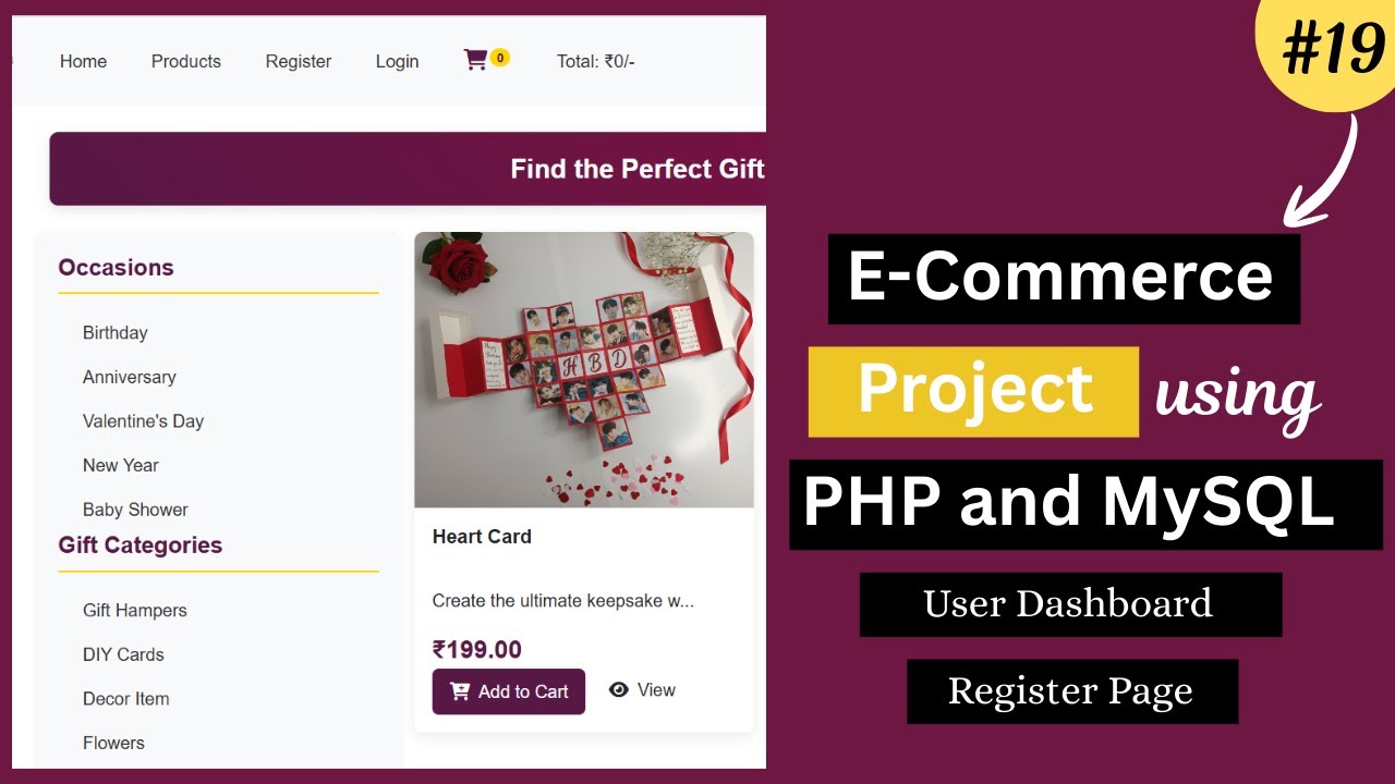 E-Commerce Website Project Using PHP & MySQL | Admin & User Panel ...