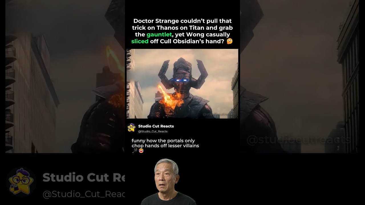 Wong's portal trick only works on weak villains apparently #shorts #viral #Movie #cinema #marvel #DC