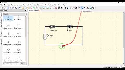 RC charging circuit simulation with Qucs [ITA]
