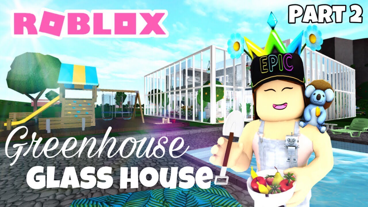 Greenhouse Glass House Finished O Roblox Bloxburg Speedbuild Tour Youtube - recreation classic glass houses roblox