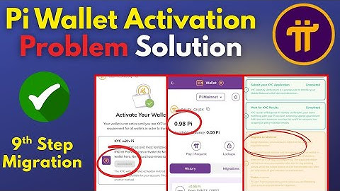 Pi Wallet Activation Problem | 9 Step Migration to mainet Solution | Kyc Tentative | Pi new Update