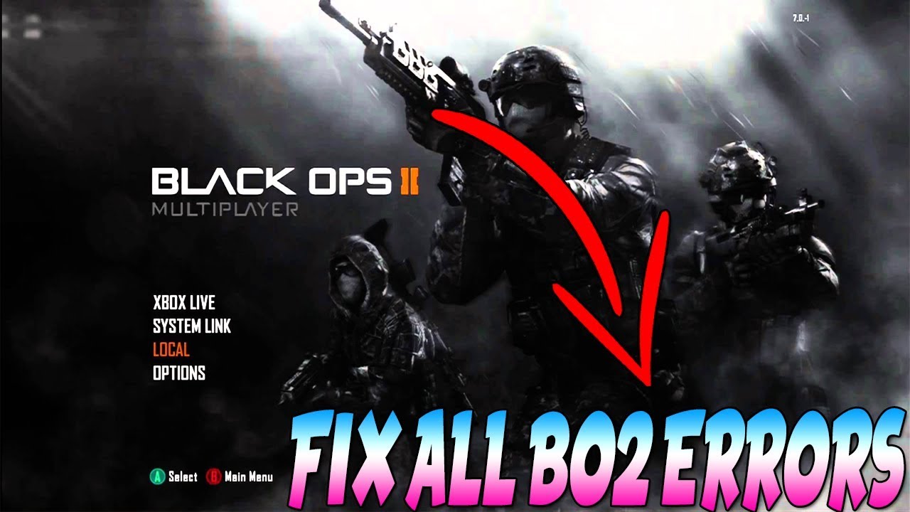 call of duty black color ops system link error