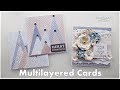 2 Ways of Multilayered Cards for Christmas ♡ Maremi's Small Art ♡