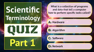 Scientific Terminology Quiz - Part 1 | 11 Questions | English MCQs