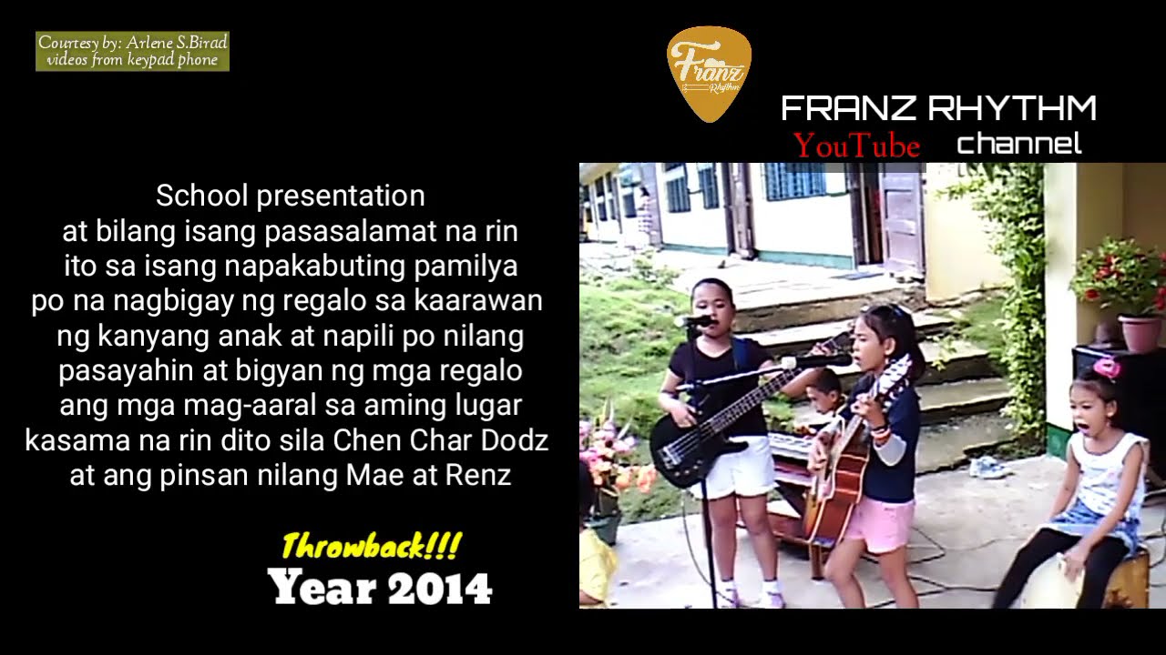 THROWBACK videos Year 2014 at there young age in musical history YouTube