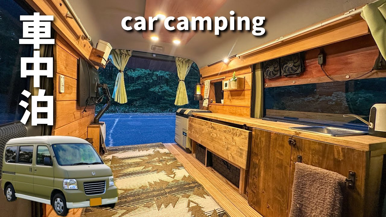 [Автокемпинг] Пеперончіно с свиной грудинкой и перцем в тихую ночь [ASMR × Легкий рецепт]