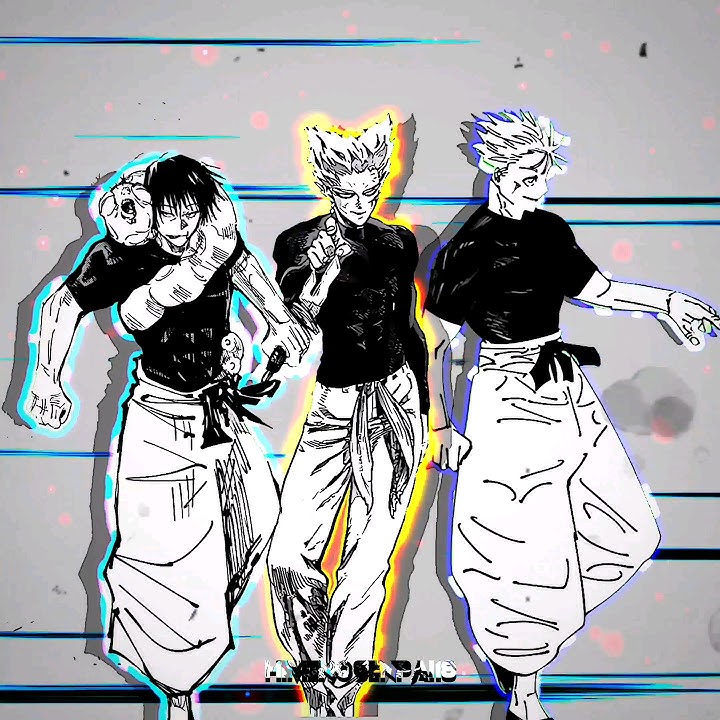 THE GOAT TRIO 🔥 [GOJO\GAROU\TOJI] #onepunchman #jujutsukaisen #anime