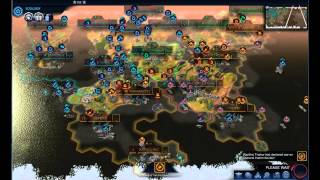 Civ Beyond Earth AI Only Timelapse: Desert Domination