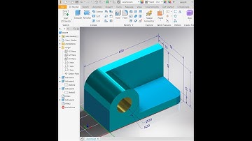 Autodesk inventor Tutorial for beginners Exercise 4