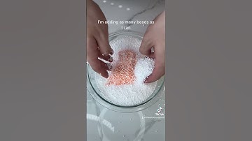 Adding TOO MANY foam beads to SLIME 🤡