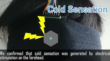 【CHI 2021 Late-Breaking Work】Thermal Sensation on Forehead Using Electrical Stimulation