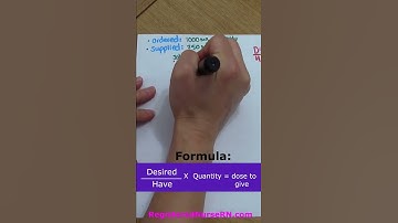 Dosage Calculation Using Desired Over Have #shorts