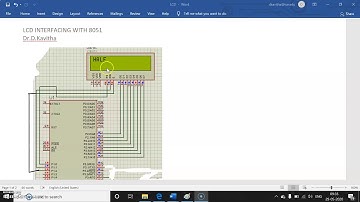 LCD interfacing with 8051- Explanation in Tamil