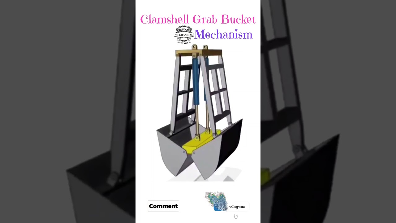 Clamshell Grab Bucket Mechanism 