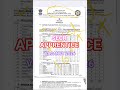 Railway Apprentice New Vacancy Notification Out | secr Raipur Apprentice Vacancy Out | #secr #shorts