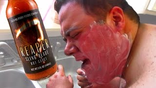 His old spice gets spiked with hot sauce from the carolina reaper and
ghost pepper - one of hottest peppers in world! tik tok @carlandjinger
subscr...