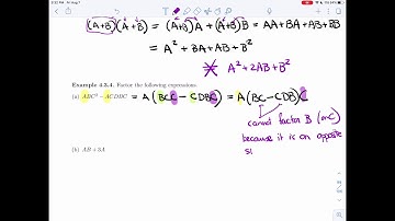 Linear Algebra 4.3.2 - Standard Properties of Matrix Operations (Video 1 of 2)