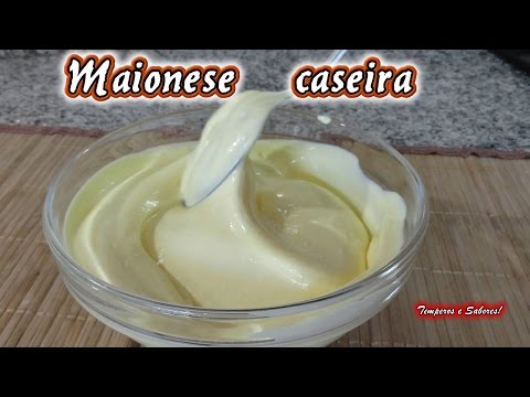 Vídeo: Como fazer maionese caseira natural sem produtos químicos?