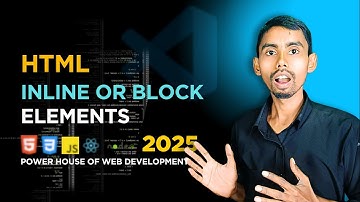 Inline and Block Elements in HTML | Power House Web Development Course in Hindi | Zadav Coding