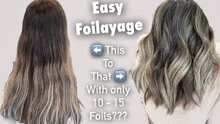 FOILAYAGE | Only 10-15 Foils??? Fast and Easy Foilayage Technique screenshot 3