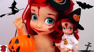 ★토이구마★베이비돌 에리얼 할로윈 분장 의상놀이♥Disney Animators&#39; Collection Doll ARIEL~ Halloween costumes
