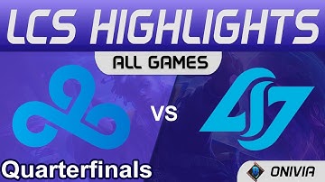 C9 vs CLG Highlights ALL GAMES LCS Lock In Quarterfinals 2022 Cloud9 vs Counter Logic Gaming by Oniv