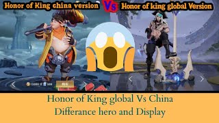 Honor of Kings Hero Comparison  Global vs Chinese Version 