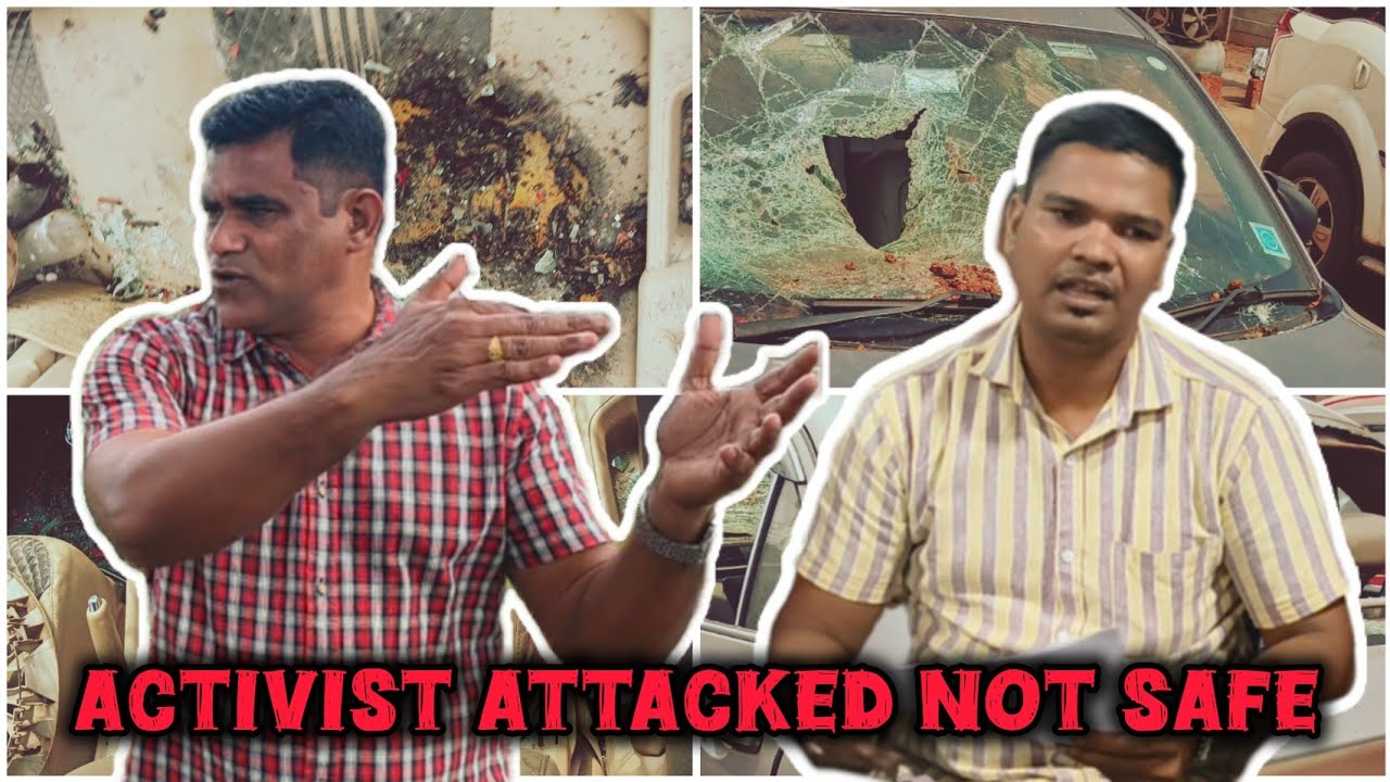 RTI ACTIVIST CAR BURNED ISSUE AT SATTARI.