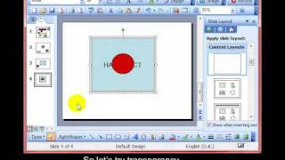 AM 6.3.1.2 Apply transparancy to a drawn object PowerPoint 2003