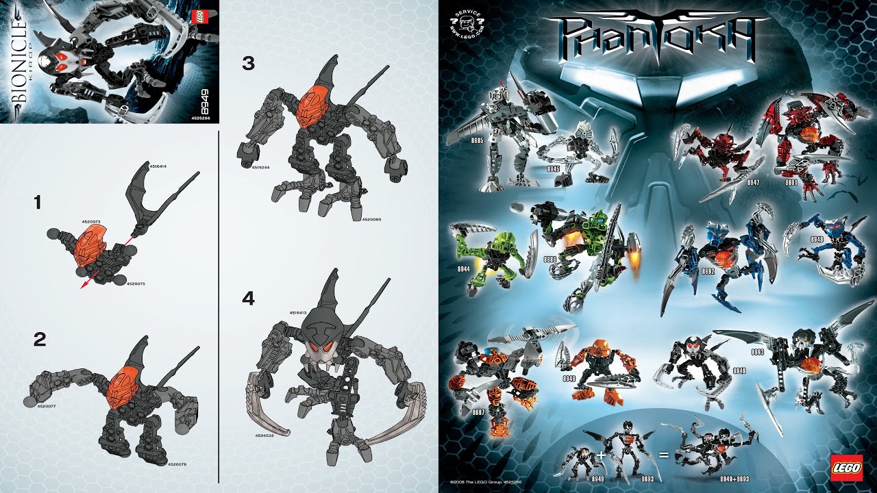 LEGO instructions - Bionicle - 8949 - Kirop - YouTube