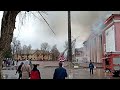 Пожар на Пасху в ДК города Фокино