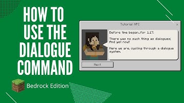 How To use the dialogue Command in Minecraft Bedrock Edition / MCPE / SWITCH / XBOX AND PlayStation