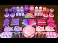 PINK vs PURPLE!!! Mixing random into GLOSSY  slime!!!Satisfying Nastya Slime #442