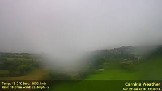 Carnkie Weather Timelapse - 29th July 2018