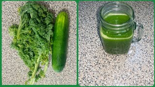 KALE AND CUCUMBER GREEN JUICE || KALE, CUCUMBER AND PINEAPPLE JUICE || COOKING WITH TZ&C