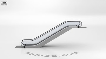 Escalator 3D model by 3DModels.org
