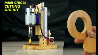 How to make a MINI Circle Cutting Jig  PERFET CIRCLE  very LOW LOW COST