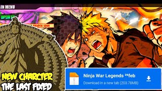 Naruto Senki Mod Apk terbaru 2024 The Last Fixed Full Character New Skill Ninja War Legends Update