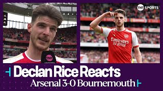 "WE ARE EMBRACING IT" | Declan Rice | Arsenal 3-0 Bournemouth | Premier League